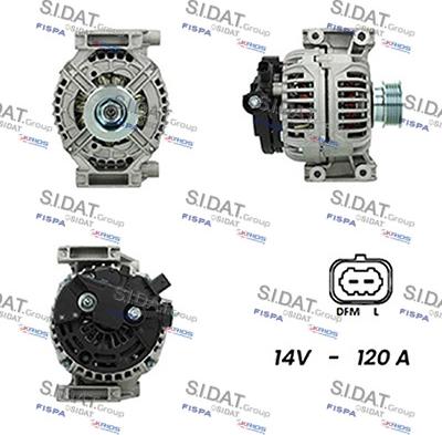 Sidat A12BH0350A2 - Alternatore www.autoricambit.com