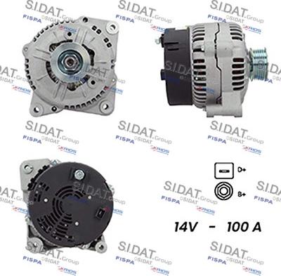 Sidat A12BH0321A2 - Alternatore www.autoricambit.com