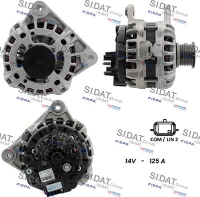 Sidat A12BH0299 - Alternatore www.autoricambit.com