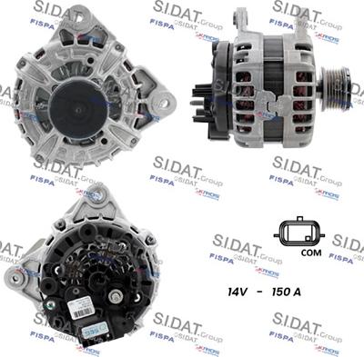 Sidat A12BH0296 - Alternatore www.autoricambit.com