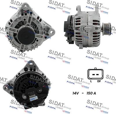 Sidat A12BH0293 - Alternatore www.autoricambit.com