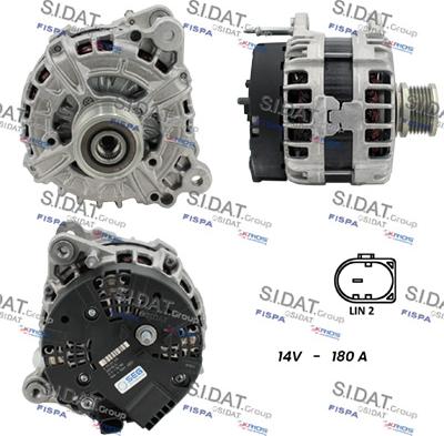 Sidat A12BH0256 - Alternatore www.autoricambit.com