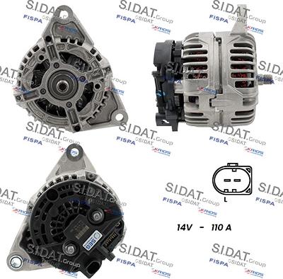 Sidat A12BH0267 - Alternatore www.autoricambit.com