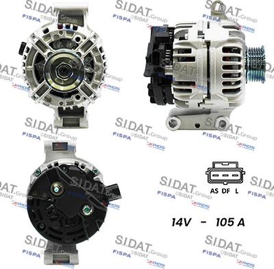 Sidat A12BH0205A2 - Alternatore www.autoricambit.com