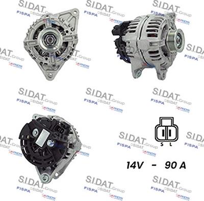 Sidat A12BH0219A2 - Alternatore www.autoricambit.com