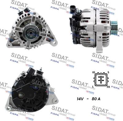 Sidat A12BH0235A2 - Alternatore www.autoricambit.com