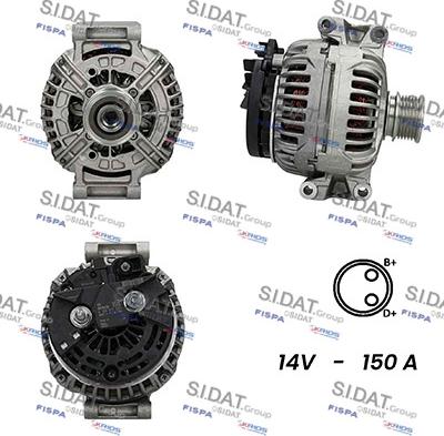 Sidat A12BH0270A2 - Alternatore www.autoricambit.com