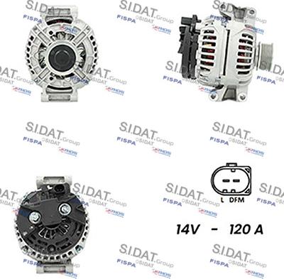 Sidat A12BH0740A2 - Alternatore www.autoricambit.com