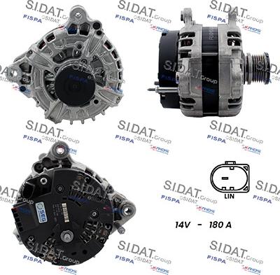 Sidat A12BH0753 - Alternatore www.autoricambit.com