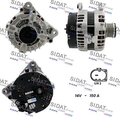 Sidat A12BH0752 - Alternatore www.autoricambit.com