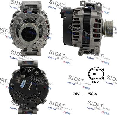 Sidat A12BH0757 - Alternatore www.autoricambit.com