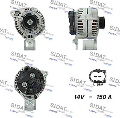 Sidat A12BH0737A2 - Alternatore www.autoricambit.com