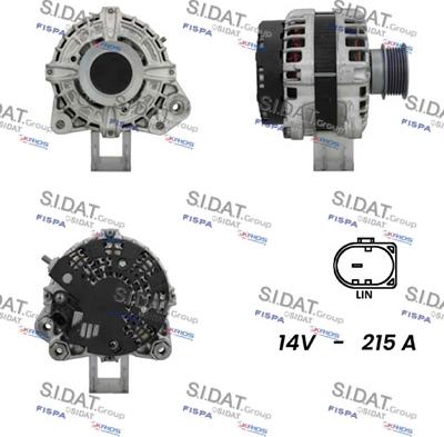 Sidat A12BH1097 - Alternatore www.autoricambit.com