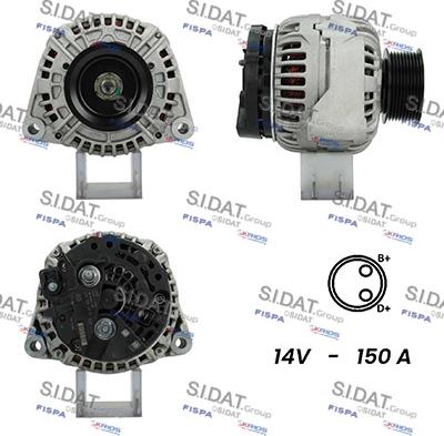 Sidat A12BH1066A2 - Alternatore www.autoricambit.com