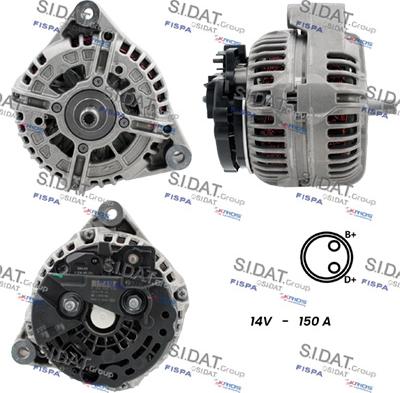 Sidat A12BH1066 - Alternatore www.autoricambit.com