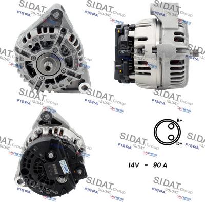 Sidat A12BH1063 - Alternatore www.autoricambit.com