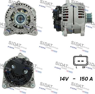 Sidat A12BH1020A2 - Alternatore www.autoricambit.com