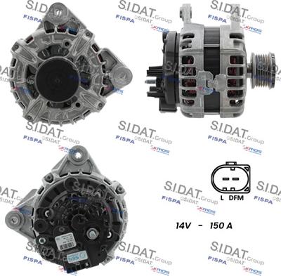 Sidat A12BH1393 - Alternatore www.autoricambit.com