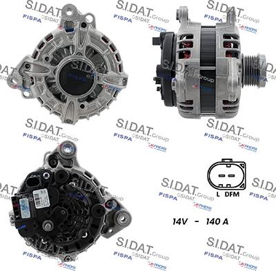 Sidat A12BH1386 - Alternatore www.autoricambit.com