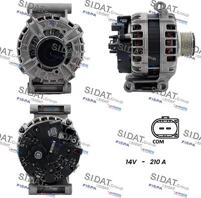 Sidat A12BH1372 - Alternatore www.autoricambit.com