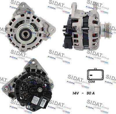 Sidat A12BH1253 - Alternatore www.autoricambit.com