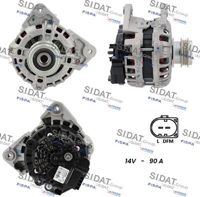 Sidat A12BH1252 - Alternatore www.autoricambit.com