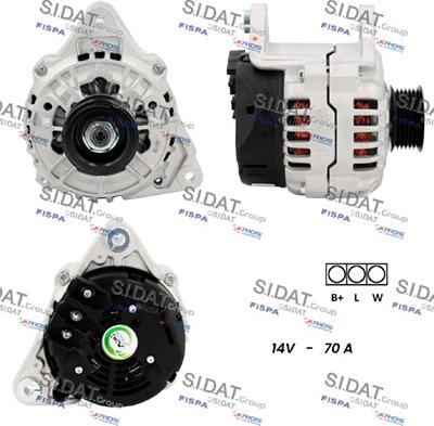 Sidat A12BH1275A2 - Alternatore www.autoricambit.com