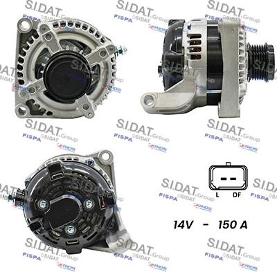 Sidat A12DE0443A2 - Alternatore www.autoricambit.com