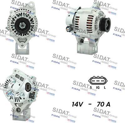 Sidat A12DE0483A2 - Alternatore www.autoricambit.com