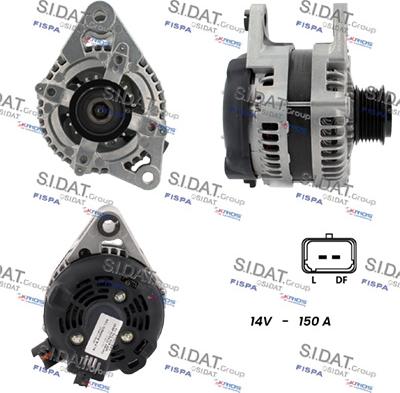 Sidat A12DE0619 - Alternatore www.autoricambit.com