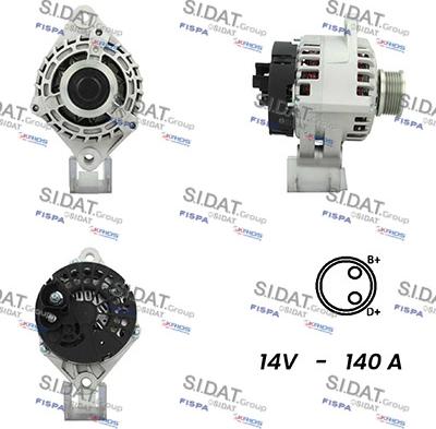 Sidat A12DE0009A2 - Alternatore www.autoricambit.com