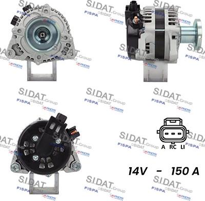 Sidat A12DE0153A2 - Alternatore www.autoricambit.com