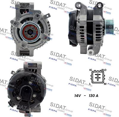 Sidat A12DE0119 - Alternatore www.autoricambit.com