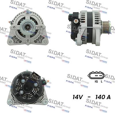 Sidat A12DE0711A2 - Alternatore www.autoricambit.com