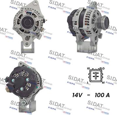 Sidat A12DE0729A2 - Alternatore www.autoricambit.com