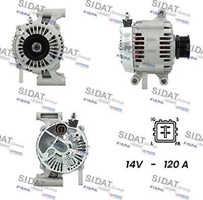 Sidat A12DE1041A2 - Alternatore www.autoricambit.com