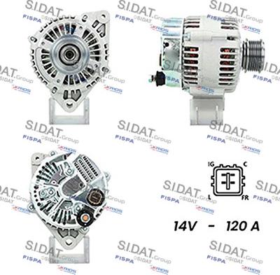 Sidat A12DE1111A2 - Alternatore www.autoricambit.com