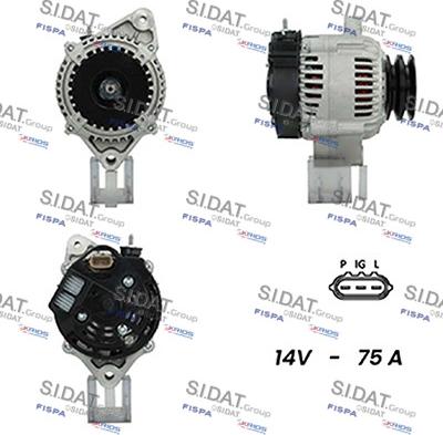 Sidat A12DE1124A2 - Alternatore www.autoricambit.com