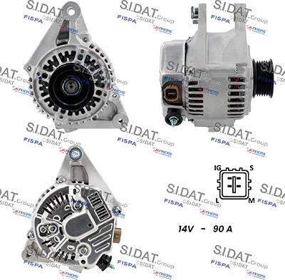 Sidat A12DE1340A2 - Alternatore www.autoricambit.com