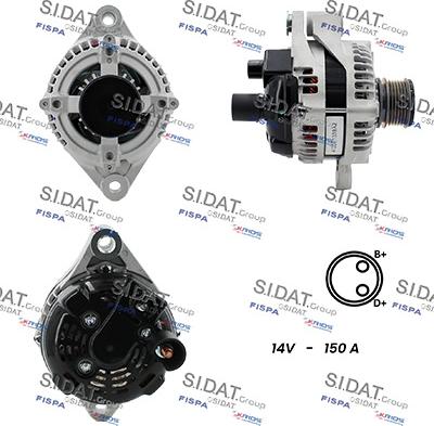 Sidat A12DE1339A2 - Alternatore www.autoricambit.com