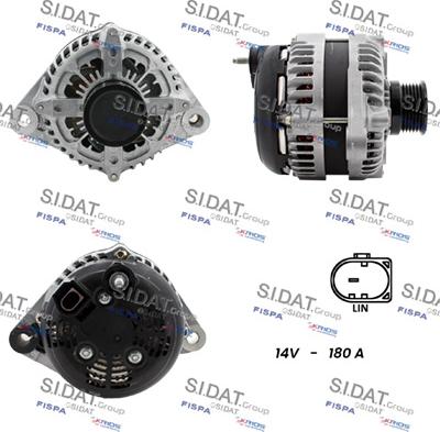 Sidat A12DE1333 - Alternatore www.autoricambit.com