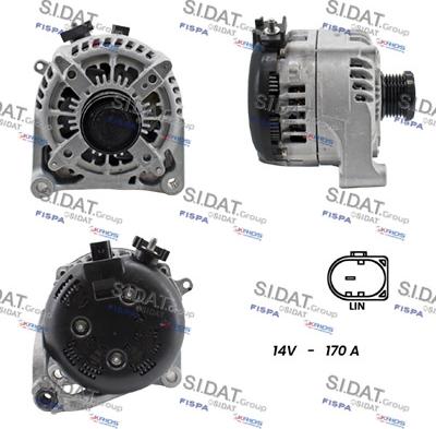 Sidat A12DE1238 - Alternatore www.autoricambit.com