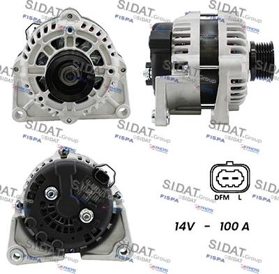 Sidat A12DR0643A2 - Alternatore www.autoricambit.com