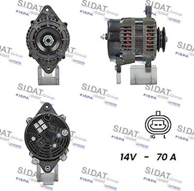 Sidat A12DR1120A2 - Alternatore www.autoricambit.com