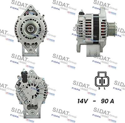 Sidat A12HT0115A2 - Alternatore www.autoricambit.com