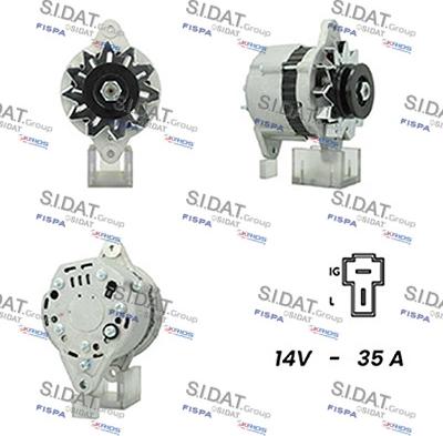 Sidat A12HT0366A2 - Alternatore www.autoricambit.com