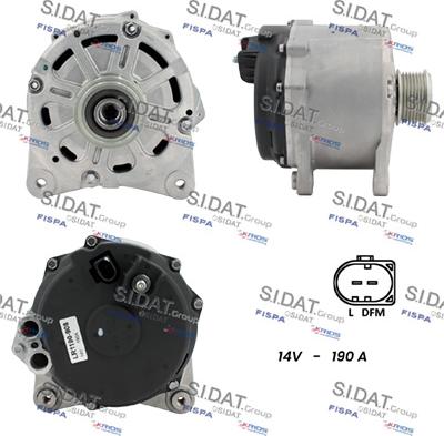 Sidat A12HT1258 - Alternatore www.autoricambit.com