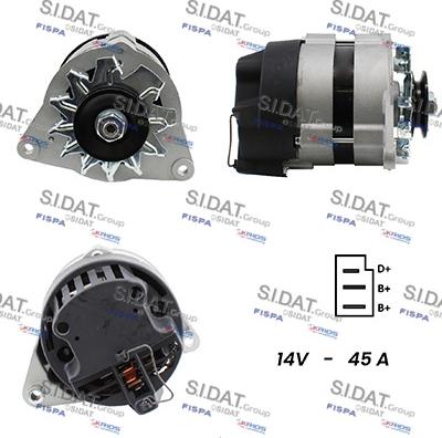 Sidat A12LU0058A2 - Alternatore www.autoricambit.com