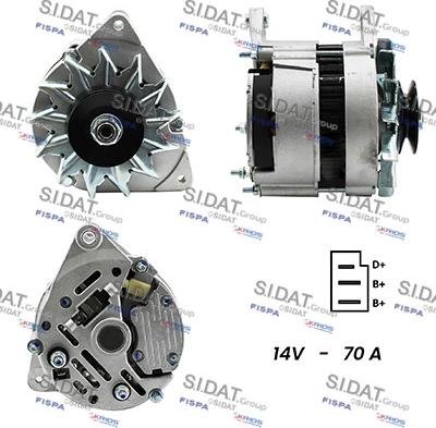 Sidat A12LU0026A2 - Alternatore www.autoricambit.com