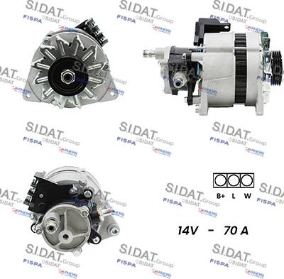 Sidat A12MA0089A2 - Alternatore www.autoricambit.com